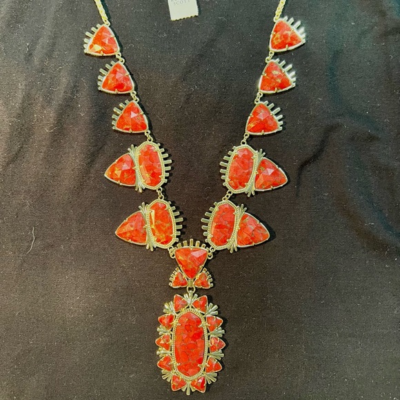 NWT Kendra Scott Havana Exclusive TX Release Bronze Veined Red Magnesite SO RARE - Picture 13 of 16